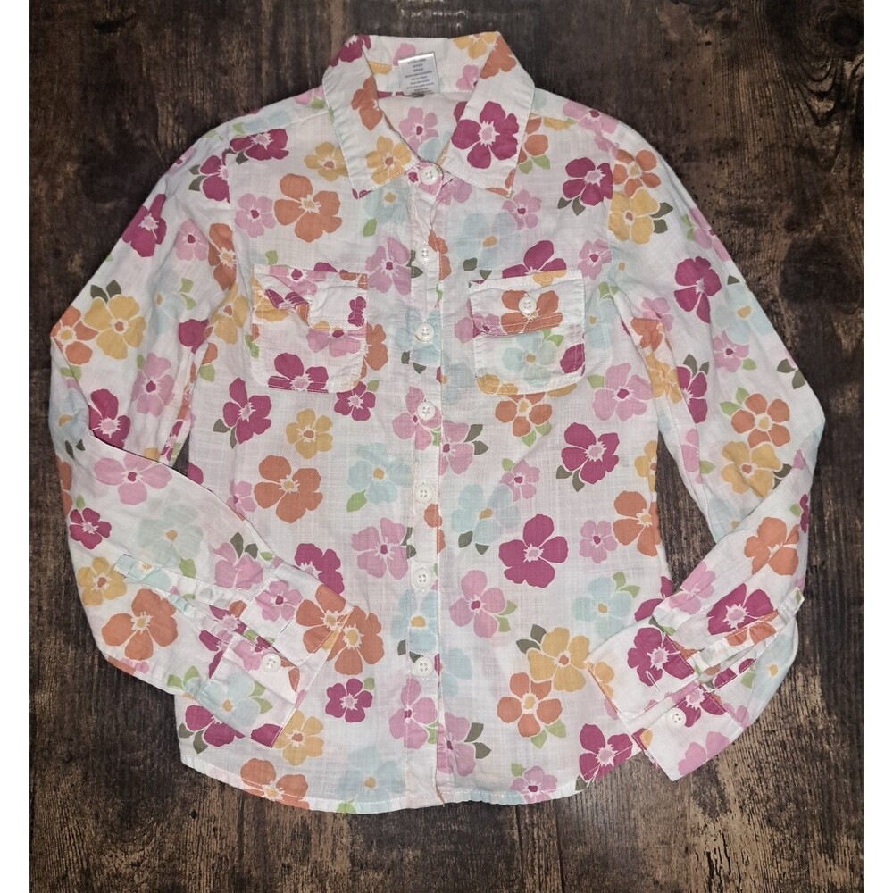 Gymboree 2009 floral button down size 9